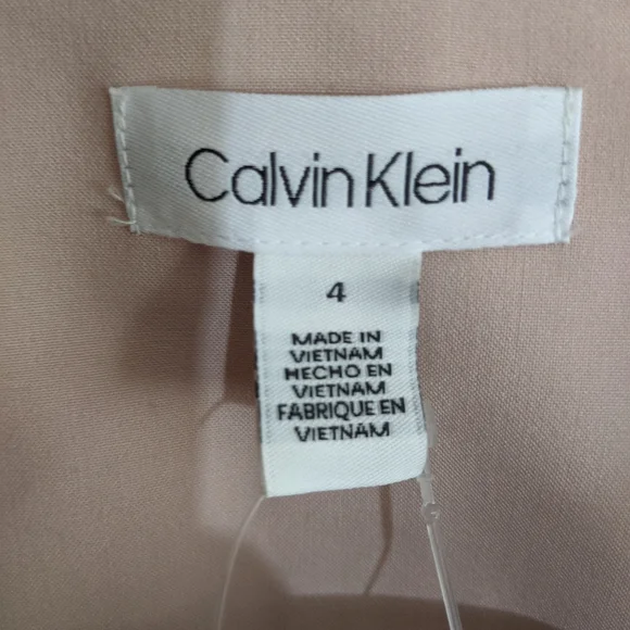 Calvin Klein Faux Suede Pale Pink Jacket Blazer New  4 - Picture 2 of 3